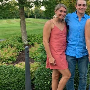 Billabong pink wrap dress